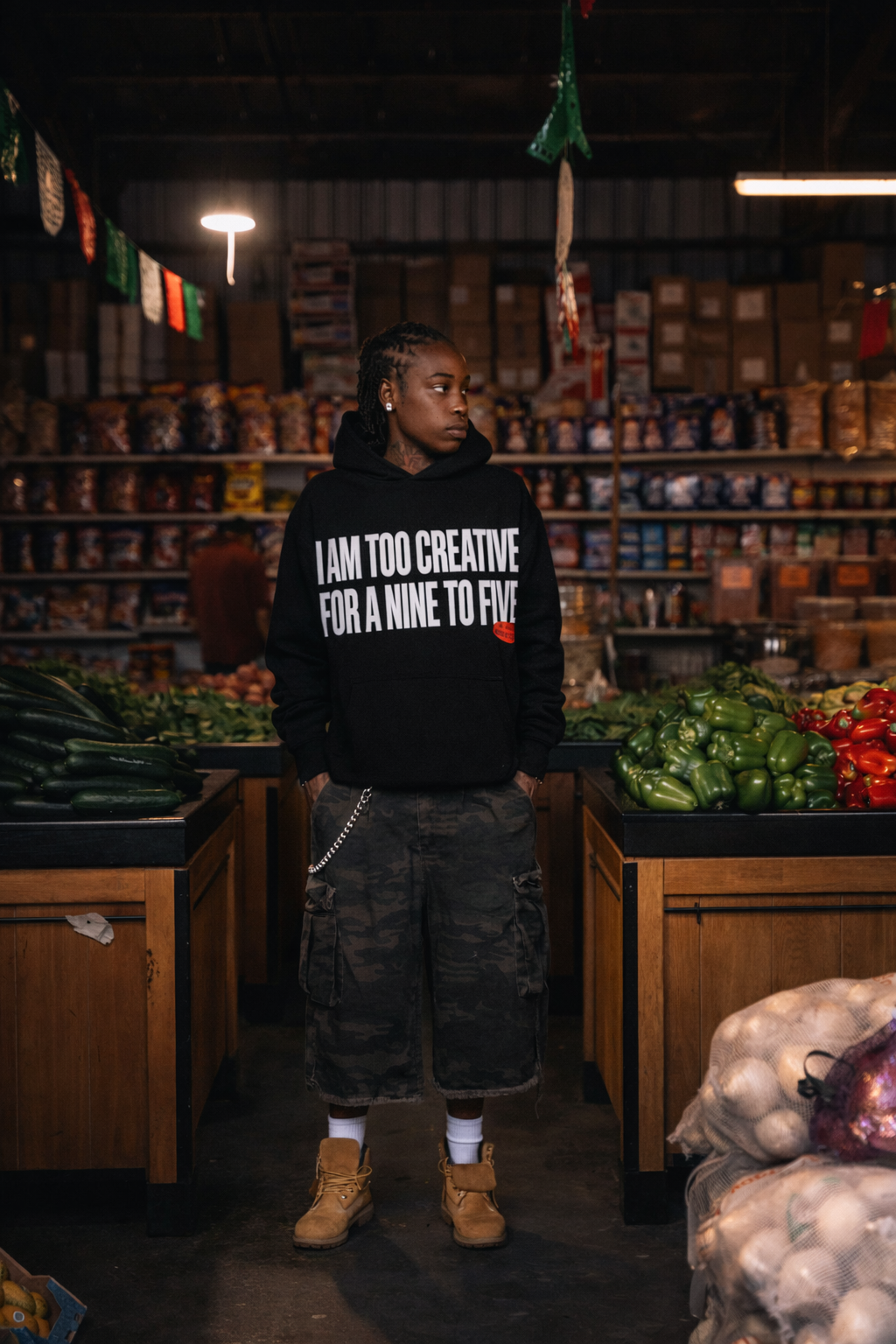 "I AM TOO CREATIVE FOR A 9-5" HOODIE